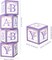 Purple Butterfly Baby Shower Boxes Decorations - 4 Purple Balloons Boxes with BABY Letter, Printed Letters,First Birthday Centerpiece Decor, Baby Blocks for Girl, Gender Reveal Backdrop